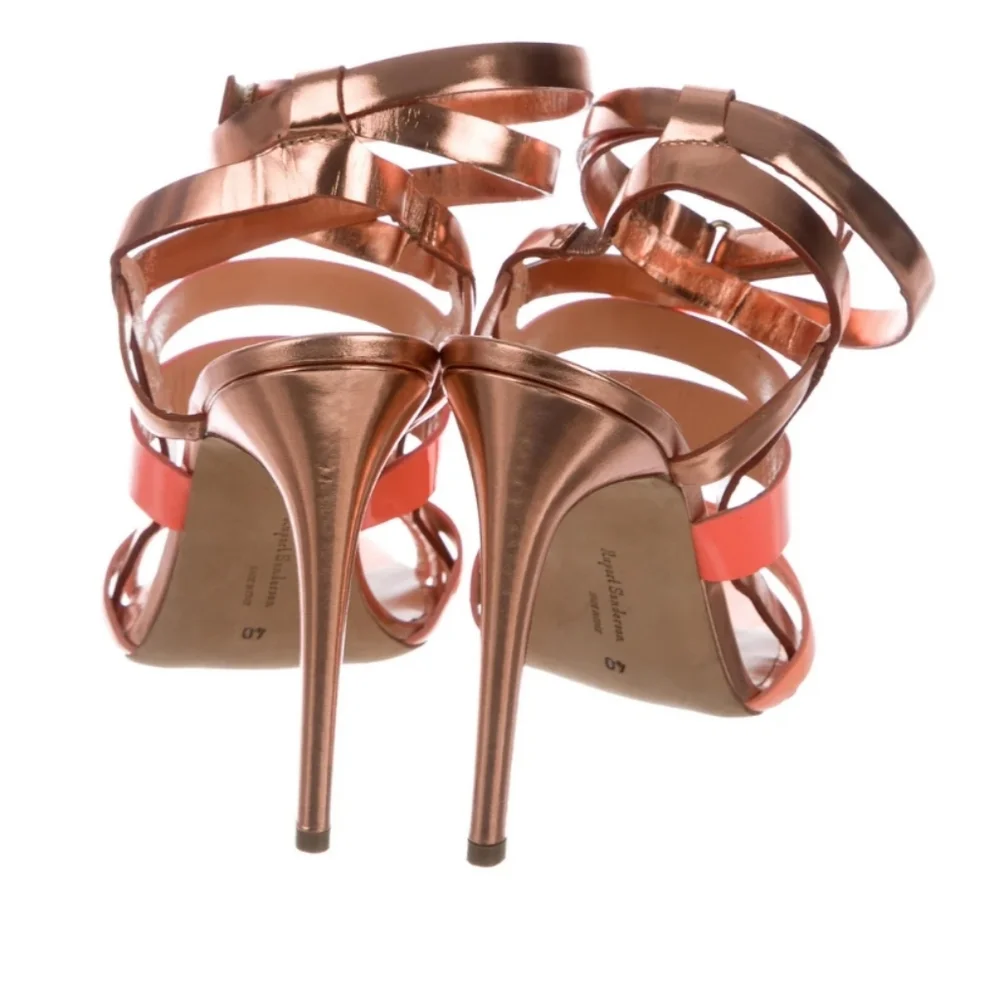 Rupert Sanderson Rose Gold Ombre Stilletto Heels 40 9 - Picture 4 of 9